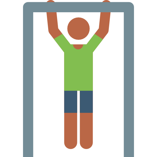 person doing a pull-up