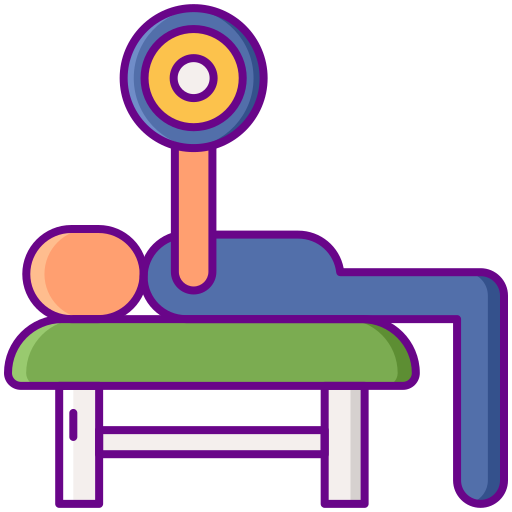 athlete doing bench pressing