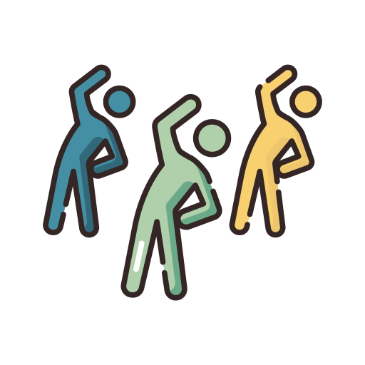 persons stretching together