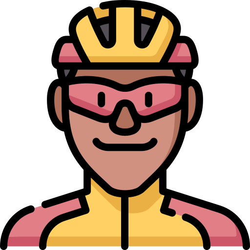 a male cyclist