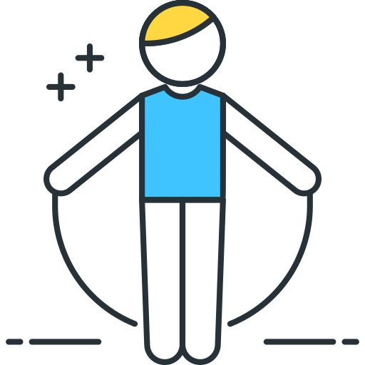 determined athlete jumping rope