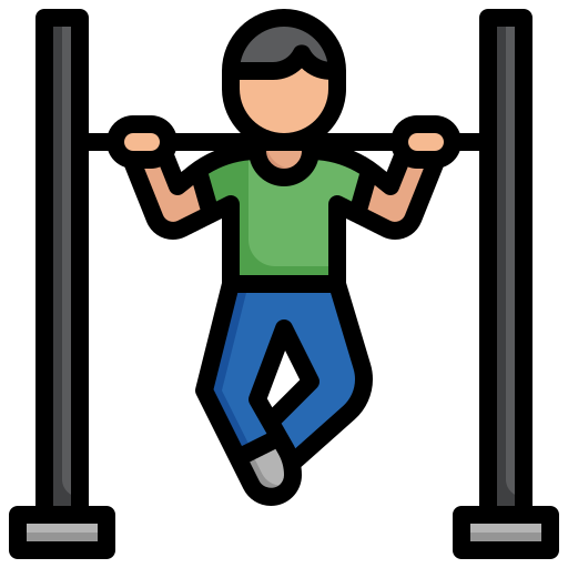 athlete doing pull-ups