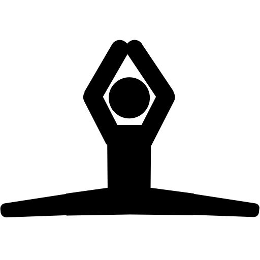 person stretching into splits